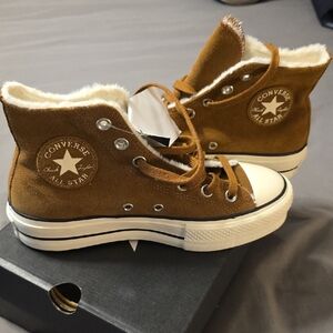 Converse Brown High-Top Sneakers